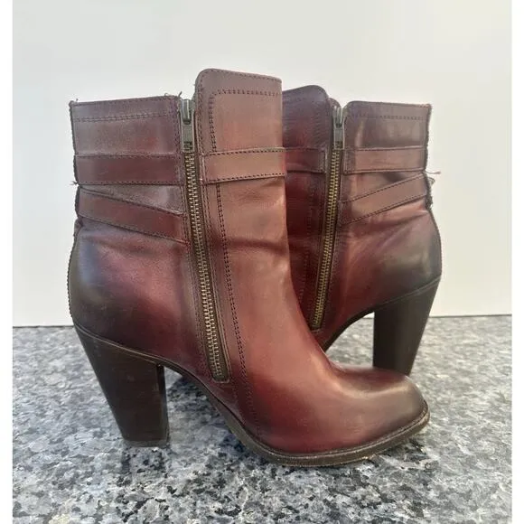 FRYE Jenny Ankle Boots Booties Leather #3475389 Women’s US 9 B