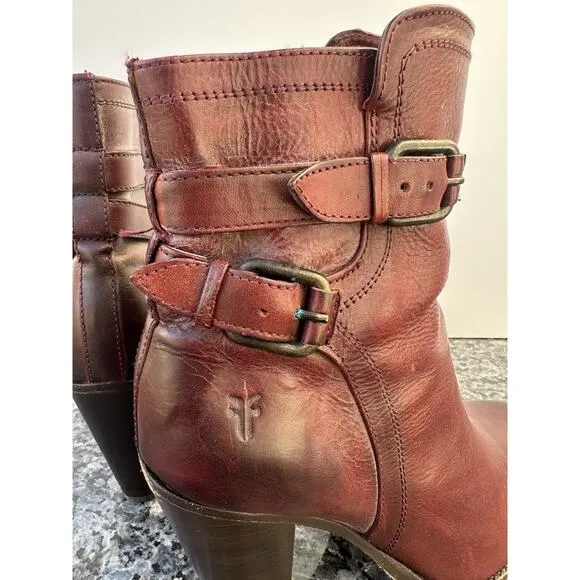 FRYE Jenny Ankle Boots Booties Leather #3475389 Women’s US 9 B