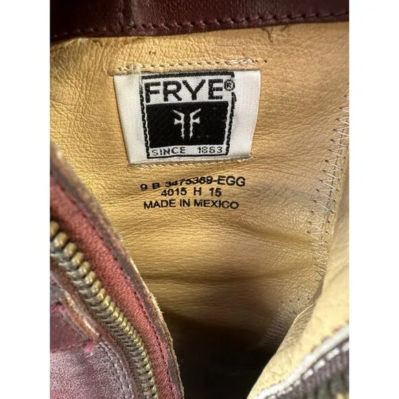 FRYE Jenny Ankle Boots Booties Leather #3475389 Women’s US 9 B