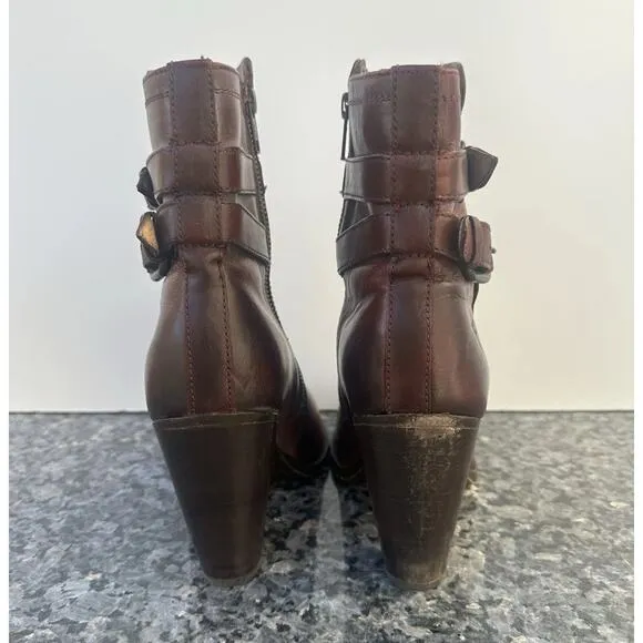 FRYE Jenny Ankle Boots Booties Leather #3475389 Women’s US 9 B