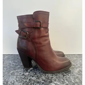 FRYE Jenny Ankle Boots Booties Leather #3475389 Women’s US 9 B