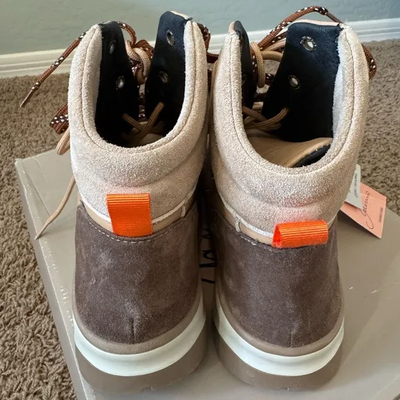 Gaimo Matilda Pesca Baby hiker trail sneaker boots colorblock leather suede 39