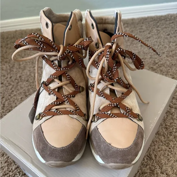 Gaimo Matilda Pesca Baby hiker trail sneaker boots colorblock leather suede 39
