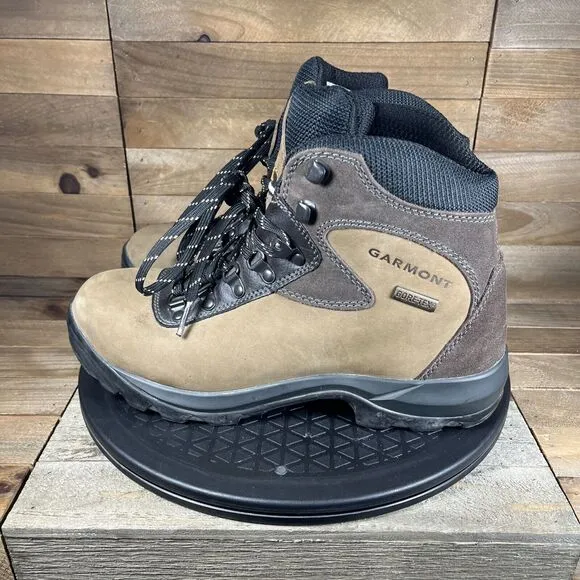 Garmont Mens Size 8 Hiking Trail Camping Boots Gore Tex USA Brown Leather