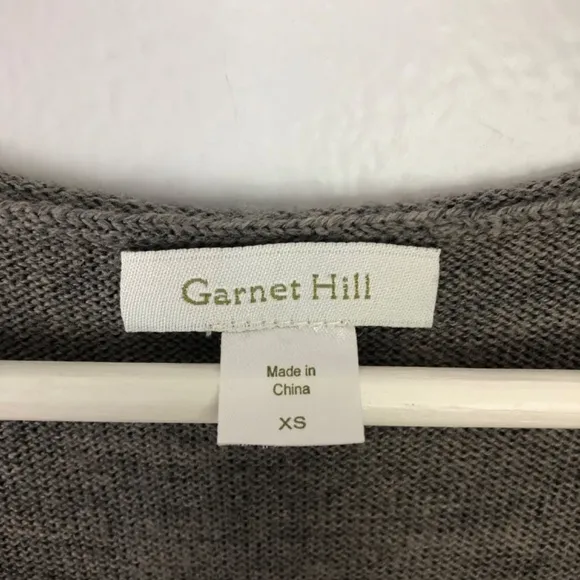Garnet Hill 100% Wool Sleeveless Taupe Sweater Dress Size XS Neutral Minimalist