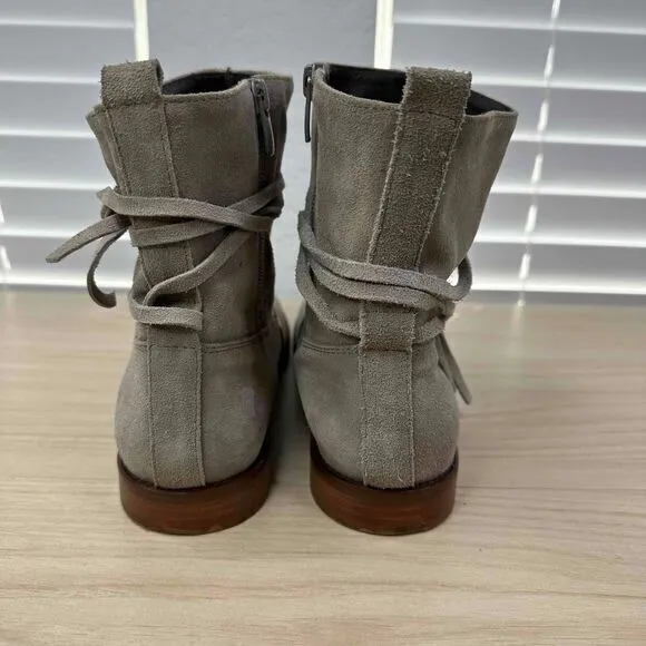 Garnet Hill Shoes Womens Size 10 Tan‎ Suede Angelica Made in Italy Ankle Boots