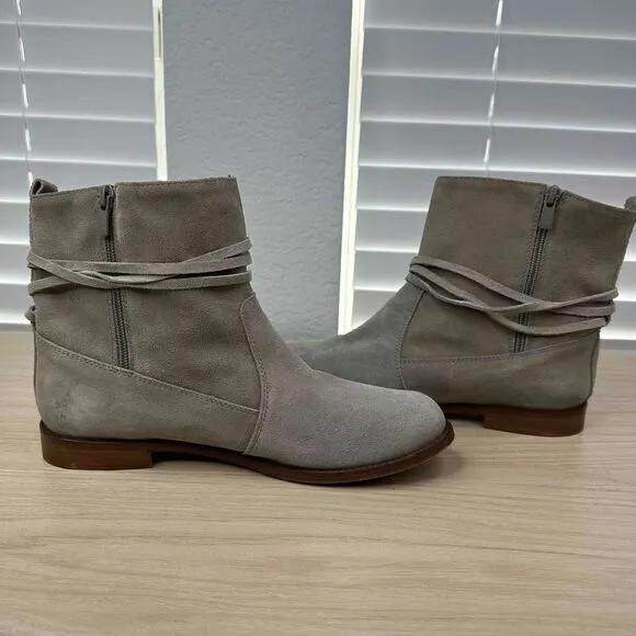 Garnet Hill Shoes Womens Size 10 Tan‎ Suede Angelica Made in Italy Ankle Boots