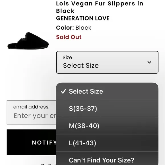 Generation Love Slippers MSRP- $85-$100