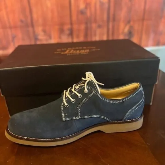 G.H. Bass &amp; Co. Proctor Navy Suede Mens Shoes Size 7 M