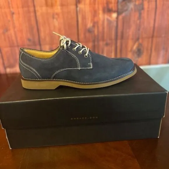 G.H. Bass &amp; Co. Proctor Navy Suede Mens Shoes Size 7 M