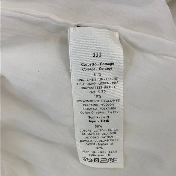 Giada Forte Linen Maxi Dress Minimalist Neutral Sustainable S/M