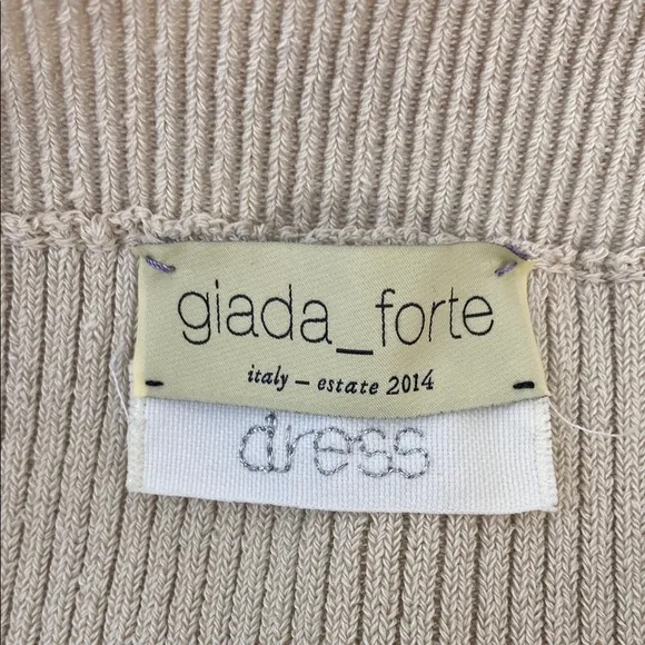 Giada Forte Linen Maxi Dress Minimalist Neutral Sustainable S/M