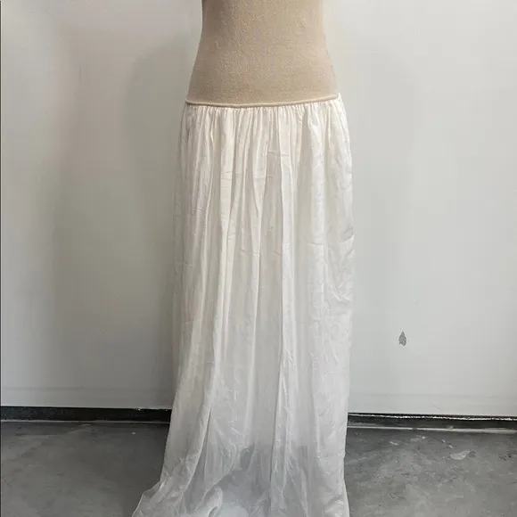 Giada Forte Linen Maxi Dress Minimalist Neutral Sustainable S/M
