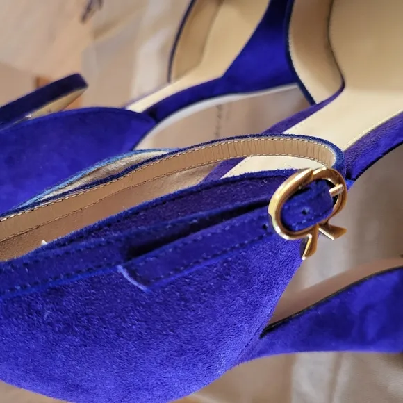 Gianvito Rossi Women's Purple Suede Heels