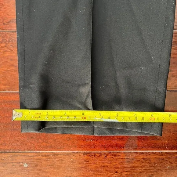 Giorgio Armani Collezioni Mens Wool Black Italian Dress Pant 42x28 Quiet Luxury