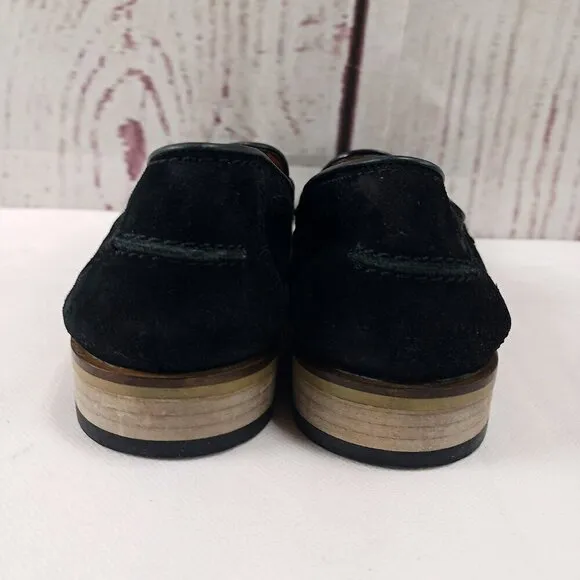 Giorgio Brutini 249371 Mens Black Suede Slip-On Dress Casual Shoes Size 10M