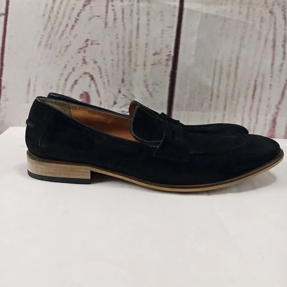 Giorgio Brutini 249371 Mens Black Suede Slip-On Dress Casual Shoes Size 10M