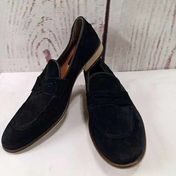 Giorgio Brutini 249371 Mens Black Suede Slip-On Dress Casual Shoes Size 10M