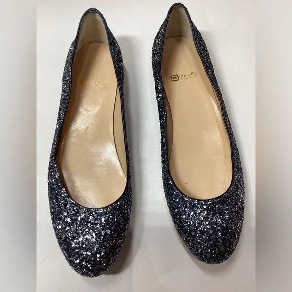 Giorgio's of Palm Beach Glitter Sparkle Ballerina Flats Size