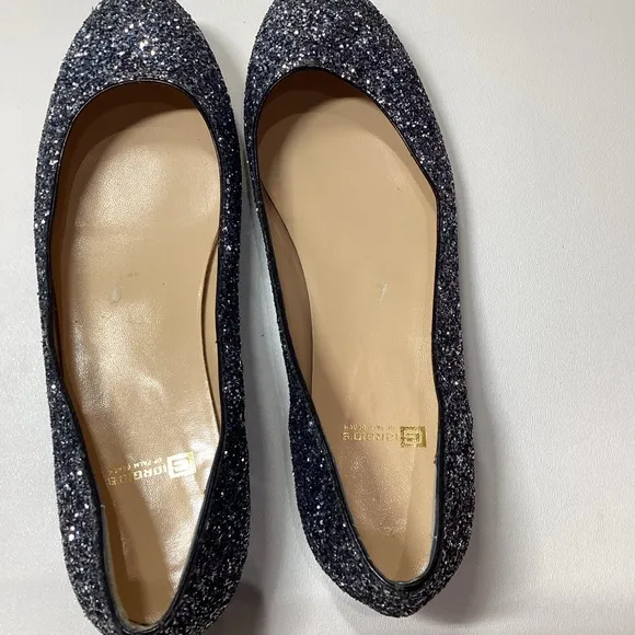 Giorgio's of Palm Beach Glitter Sparkle Ballerina Flats Size