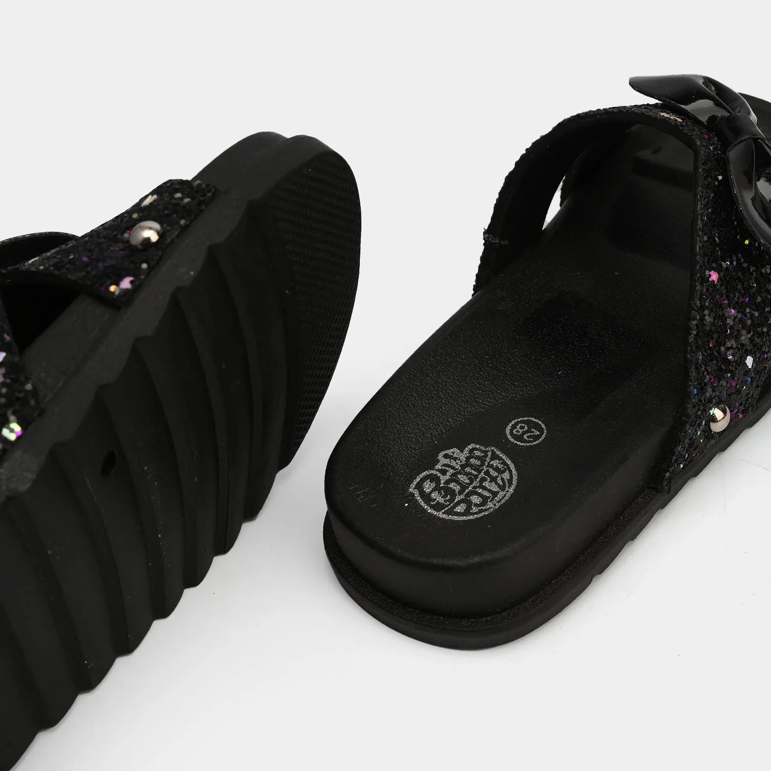 Girls Slide 013-BLACK