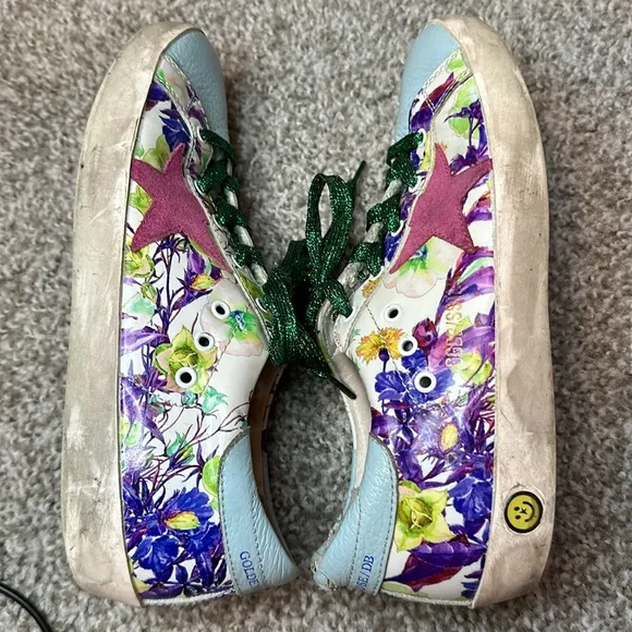 Golden Goose GGDB Children’s Shoes Deluxe Brand Size 35 - 3 Kids Sneakers AS IS