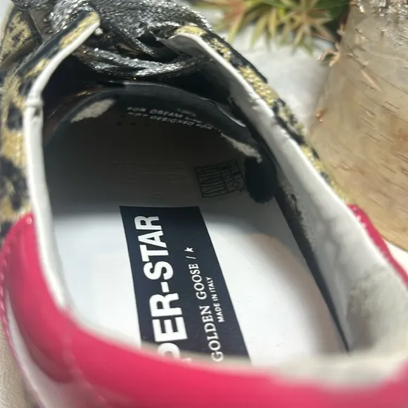Golden Goose Super-Star  shoes sneakers leopard w/box &amp; receipt