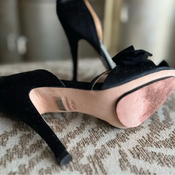 Gorgeous high satin heels dressy shoes