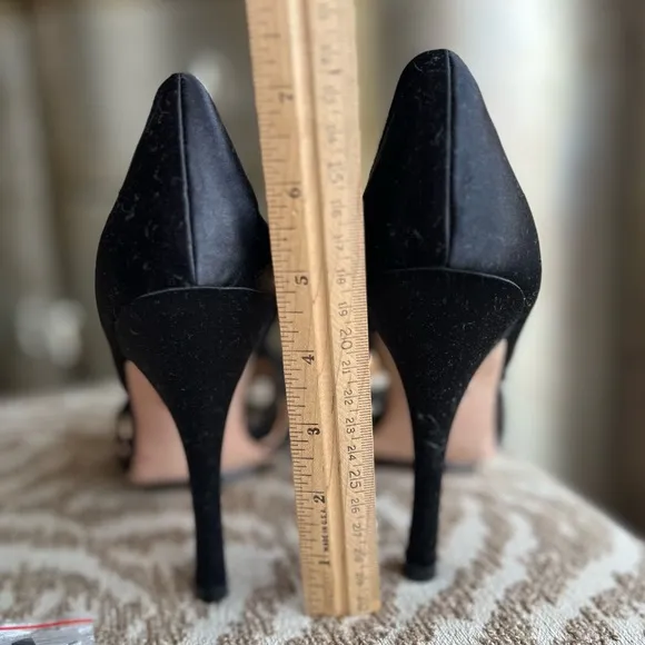 Gorgeous high satin heels dressy shoes