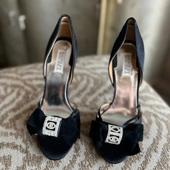 Gorgeous high satin heels dressy shoes