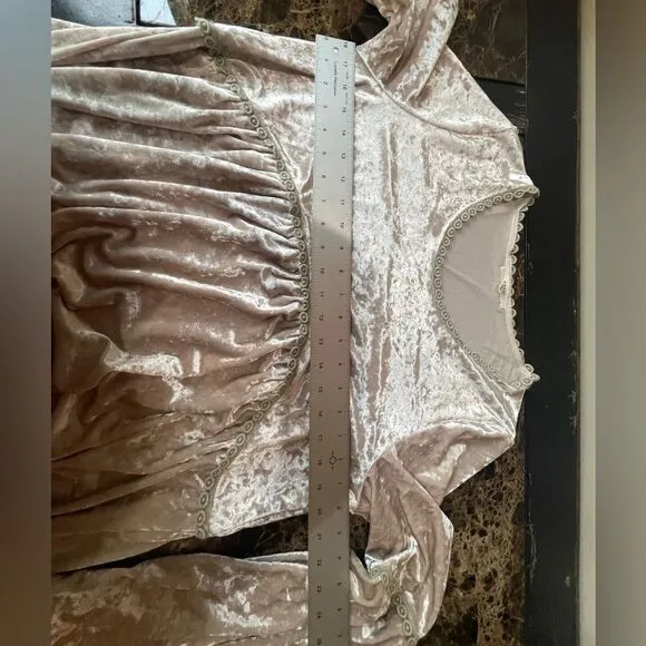 Gorgeous Silver Velvet Dress!