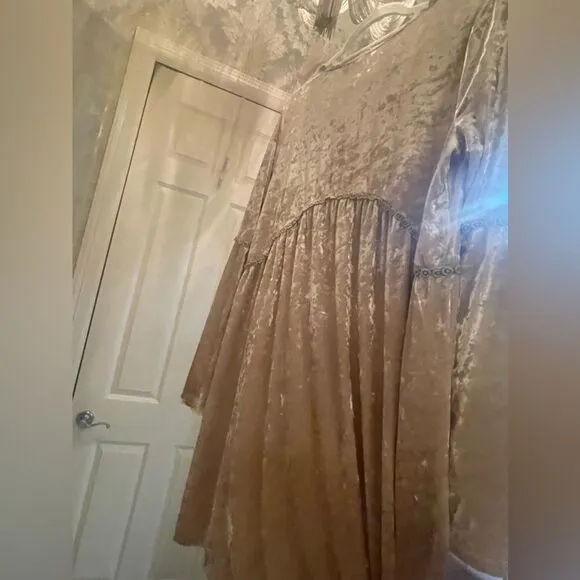 Gorgeous Silver Velvet Dress!
