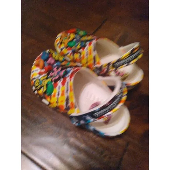 Grateful Dead Dancing Bear Chinatown Market Crocs Clogs Colorful Limited Edition