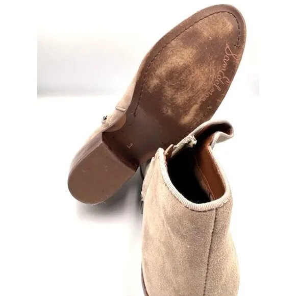GUC Petty Suede Ankle Sam Edelman Boots Womens Size 9M in Putty/Grey