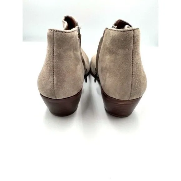 GUC Petty Suede Ankle Sam Edelman Boots Womens Size 9M in Putty/Grey