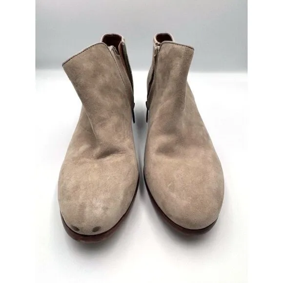 GUC Petty Suede Ankle Sam Edelman Boots Womens Size 9M in Putty/Grey