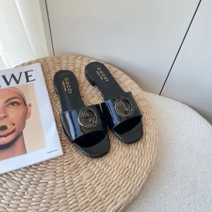 Gucci Black Slippers