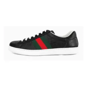 Gucci Men's Ace 'Black Logo' 386750-CWCG0-1070 Size 9