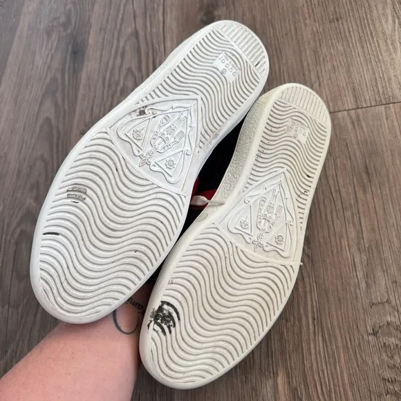 Gucci Men's Ace 'Black Logo' 386750-CWCG0-1070 Size 9