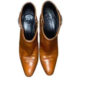 Gucci Brown Leather Ankle Boots 8 1/2 B
