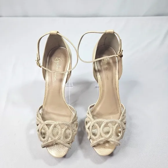 Guilhermina Cream Heels Size 7