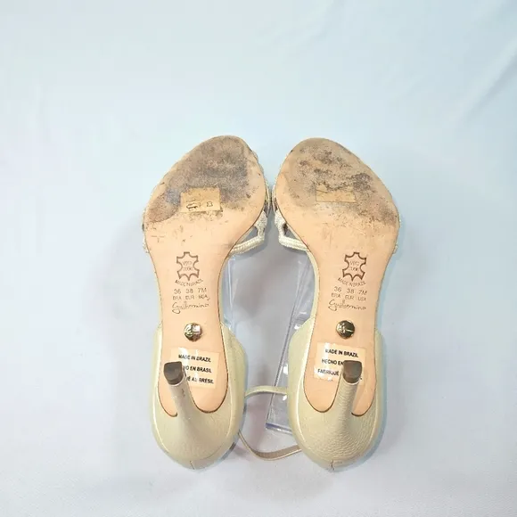 Guilhermina Cream Heels Size 7