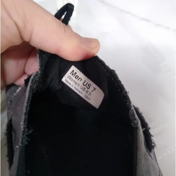 [H471] VANS Gray Boat Casual Slip-On Canvas Unisex Shoes