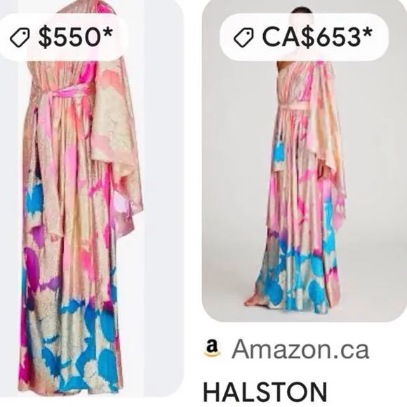 ✨Halston Nisa One Shoulder ruched dress size 4 Designer 💕🔥✨