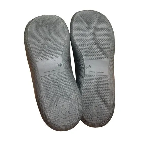 HAMMACHER SCHLEMMER Brown Leather Slide Mule Slippers