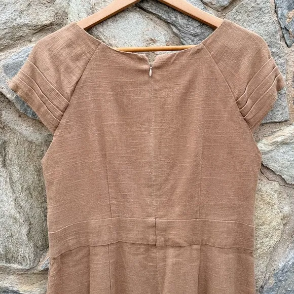 Handmade Linen Minimalist Midi Dress