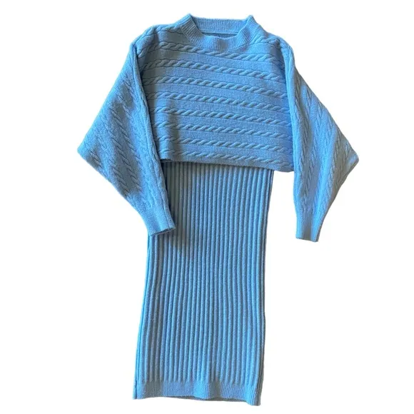 Handmade Luxury Soft Sweater Dress Set