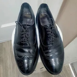 HANOVER MEN'S CLASSICS MASTERFLEX LEATHER WING TIP DRESSY SHOES SIZE 7.5 🌴