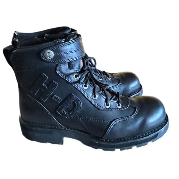 Harley-Davidson Men's Cross Roads II Lace Up Hiker Boots - Size 12 - Black175