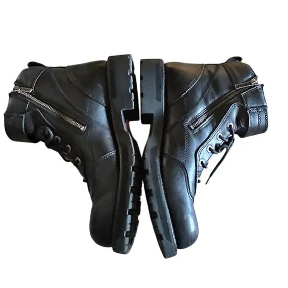 Harley-Davidson Men's Cross Roads II Lace Up Hiker Boots - Size 12 - Black175